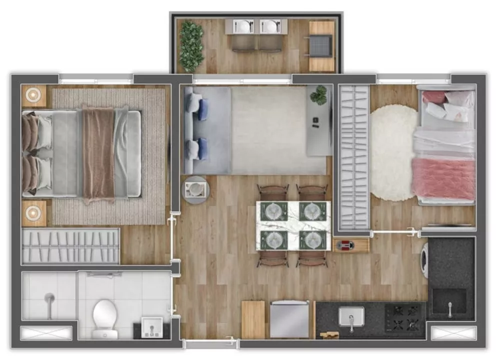 Apartamento, 1 quarto, 28 m² - Foto 7