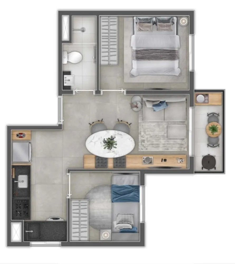 Apartamento, 1 quarto, 28 m² - Foto 11