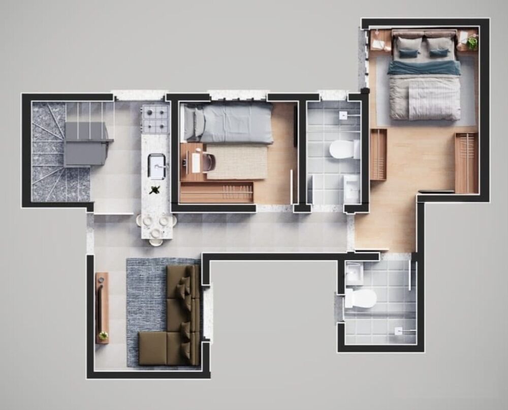 Cobertura, 2 quartos, 95 m² - Foto 1