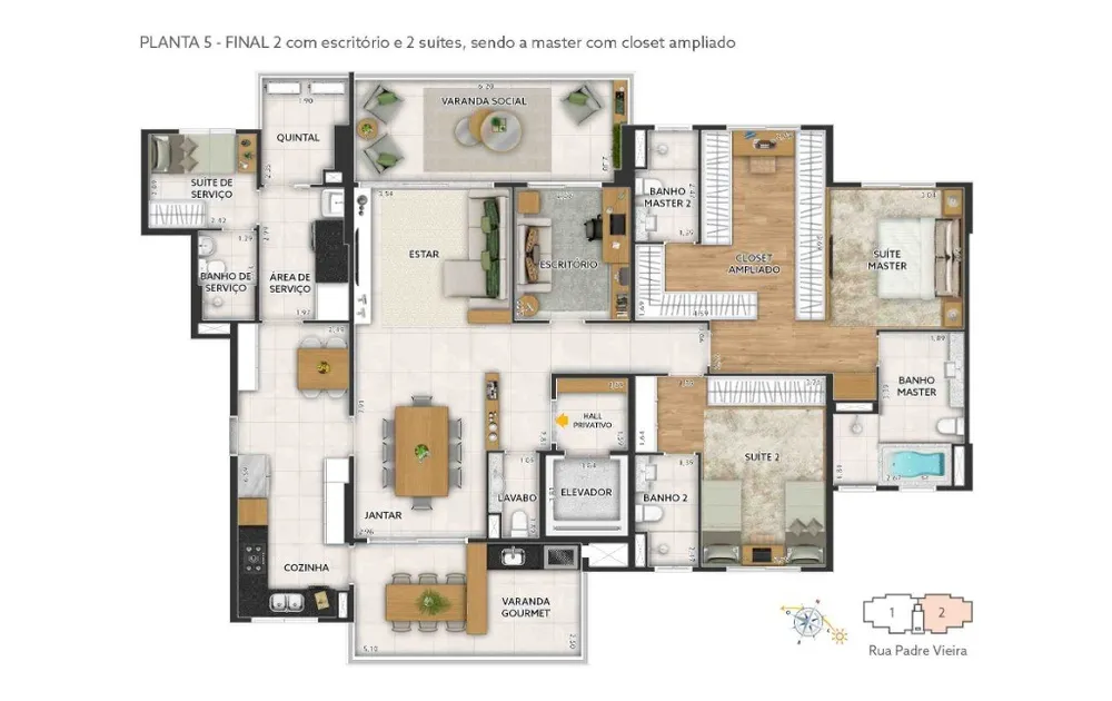 Apartamento, 4 quartos, 185 m² - Foto 8