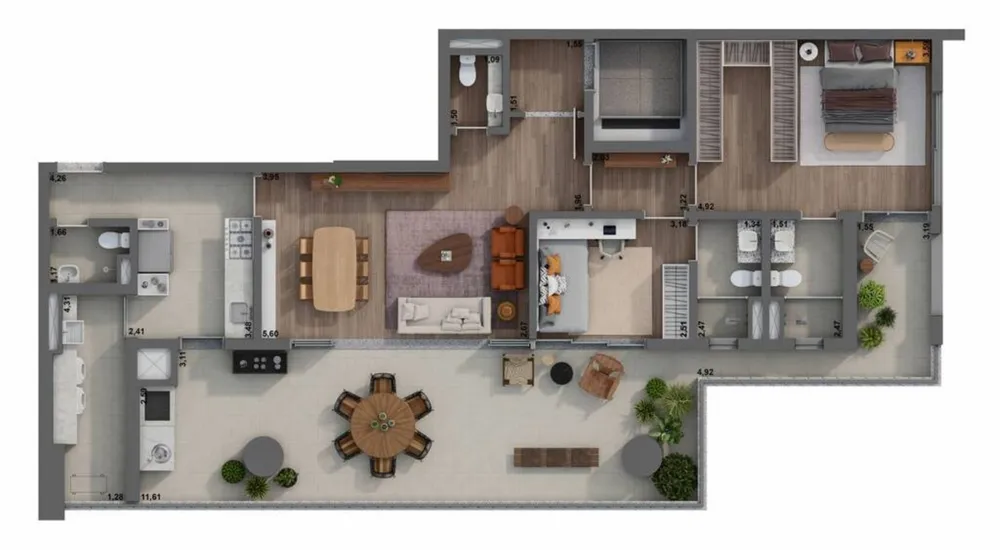 Apartamento, 3 quartos, 178 m² - Foto 10