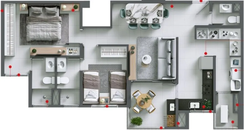 Apartamento, 2 quartos, 80 m² - Foto 16