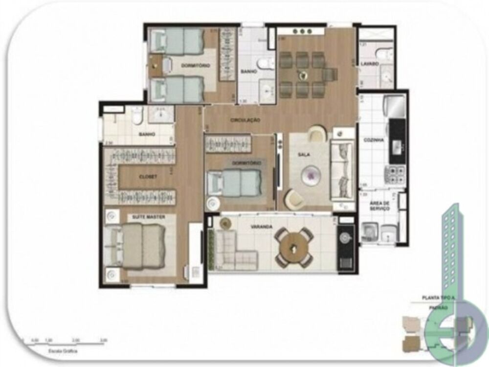 Apartamento, 3 quartos, 90 m² - Foto 3