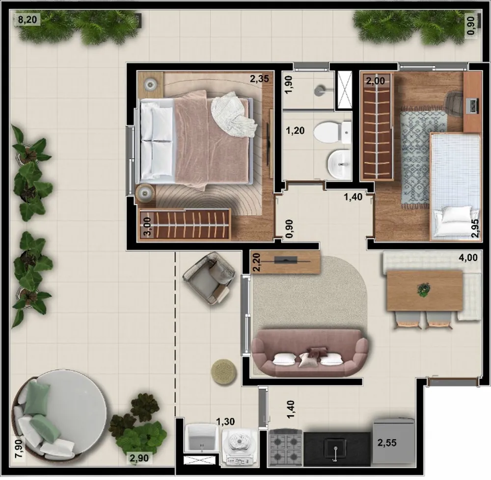 Apartamento, 2 quartos, 51 m² - Foto 12