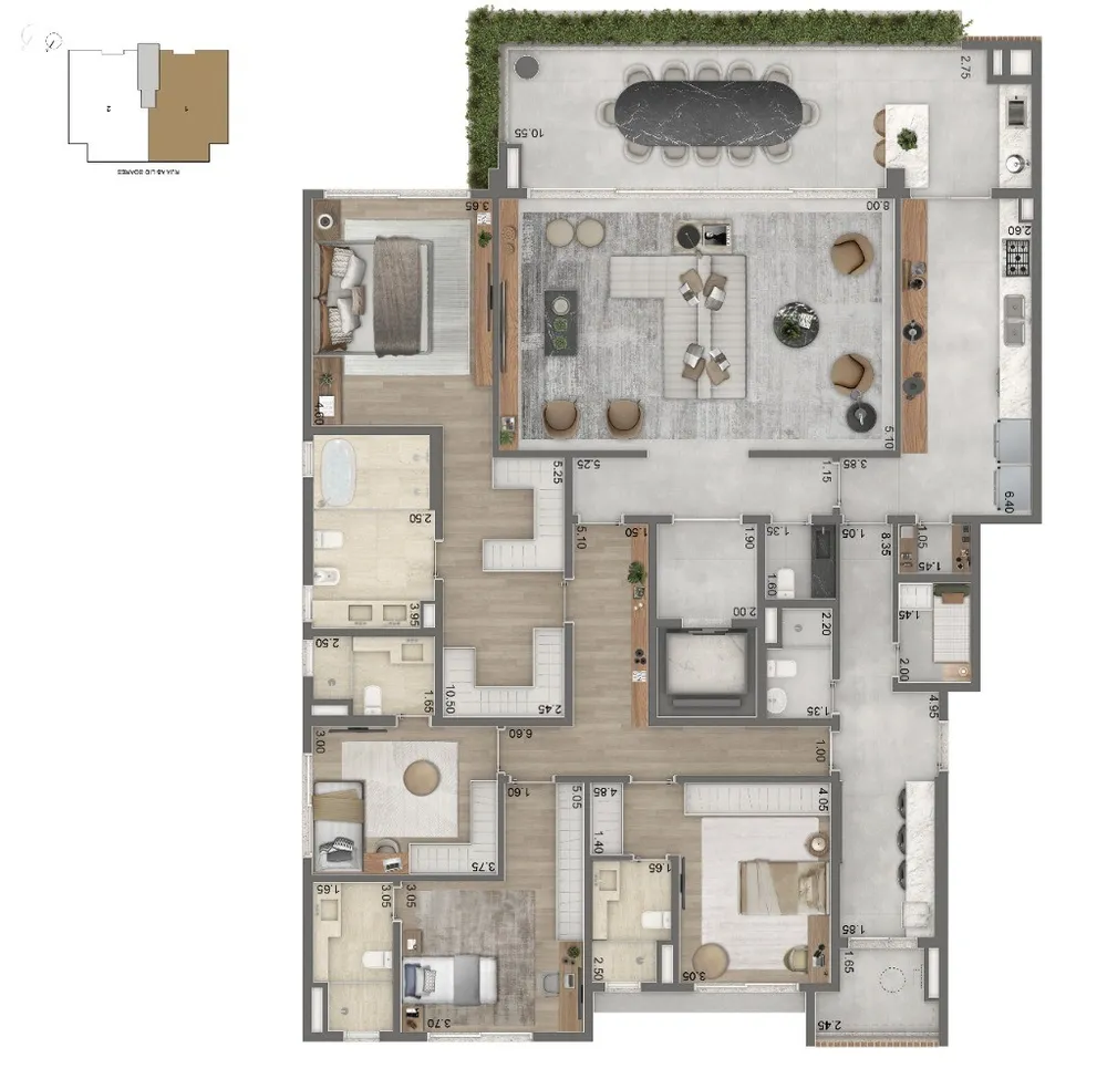 Apartamento, 4 quartos, 355 m² - Foto 7