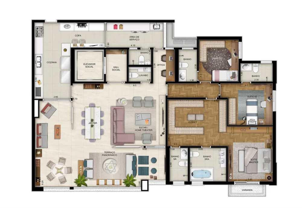 Apartamento, 4 quartos, 186 m² - Foto 11