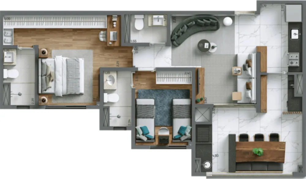 Apartamento, 4 quartos, 125 m² - Foto 8
