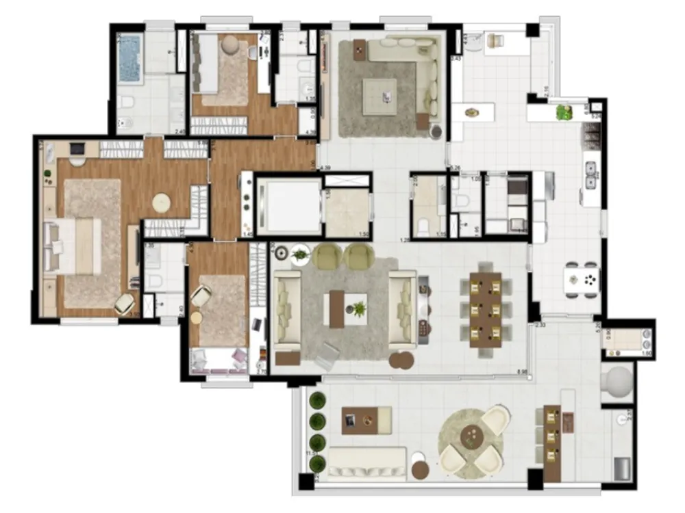 Apartamento, 4 quartos, 250 m² - Foto 9