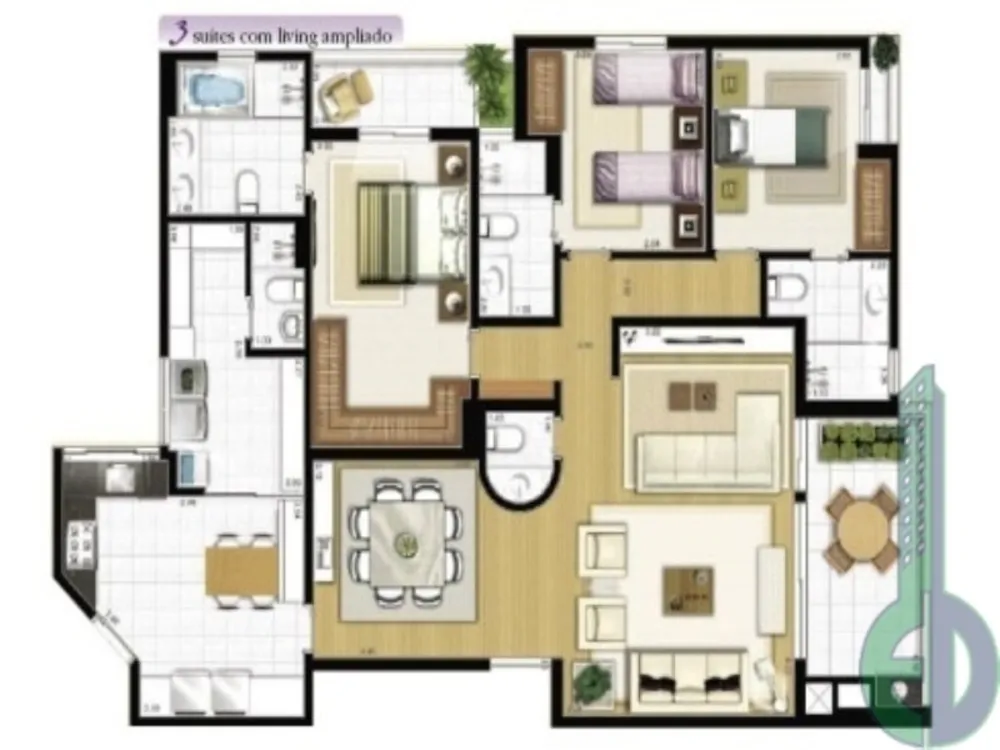 Apartamento, 3 quartos, 156 m² - Foto 11