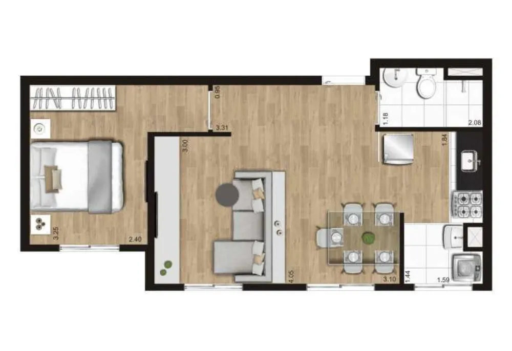 Apartamento, 2 quartos, 40 m² - Foto 12