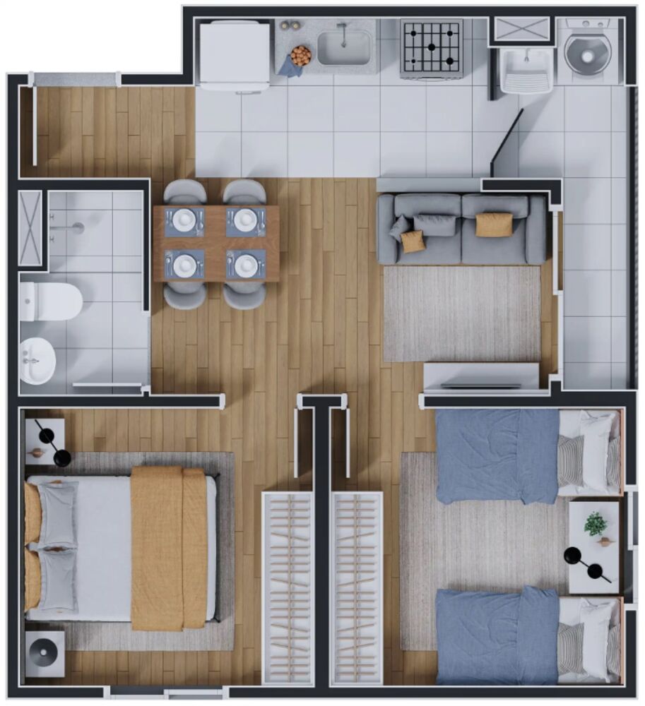 Apartamento, 1 quarto, 29 m² - Foto 3