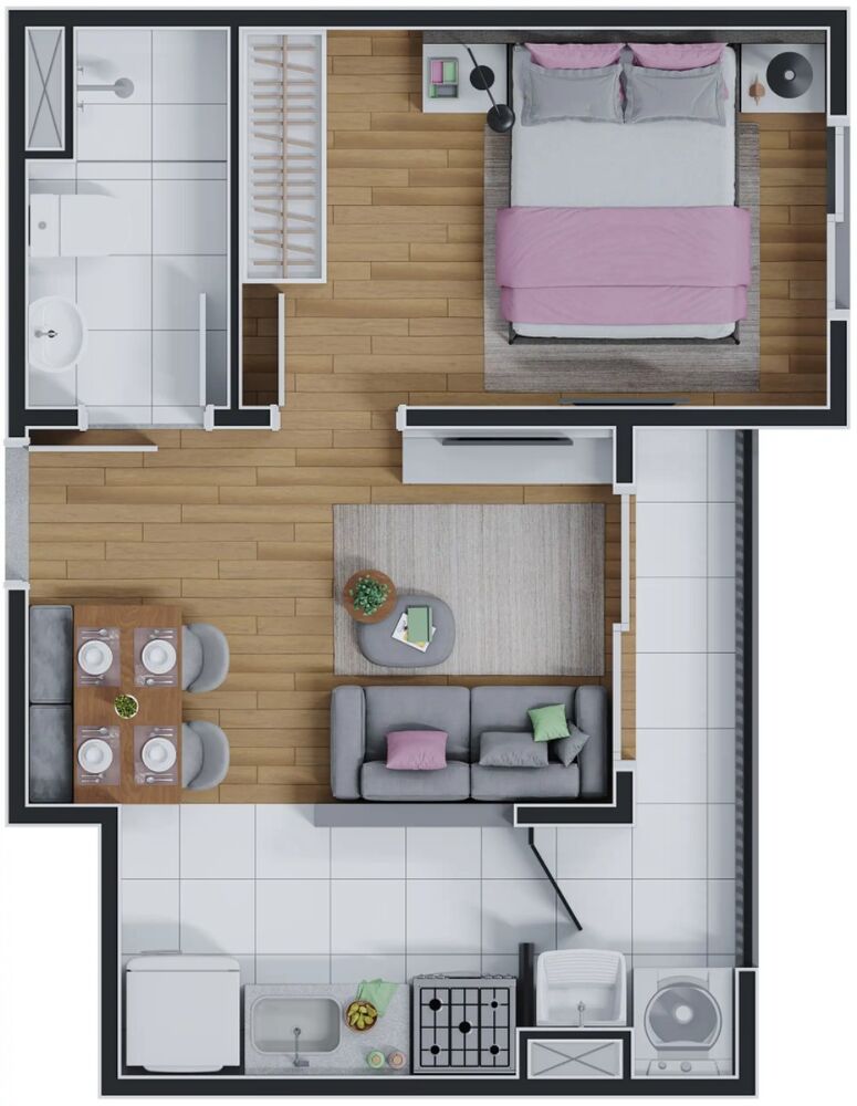 Apartamento, 1 quarto, 29 m² - Foto 6