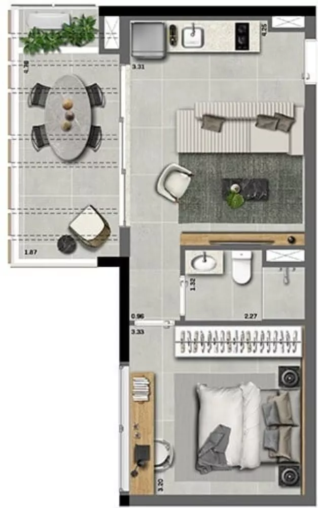 Apartamento, 2 quartos, 67 m² - Foto 2