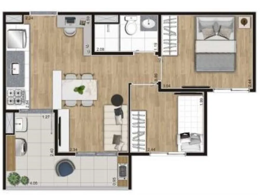 Kitnet-Studio, 27 m² - Foto 8