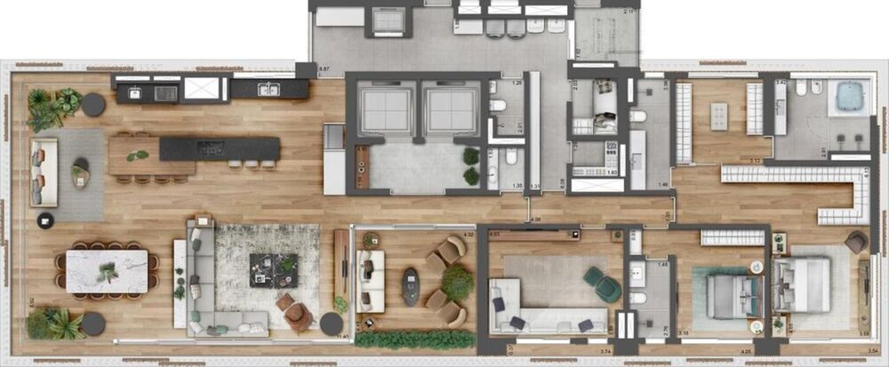 Apartamento, 4 quartos, 355 m² - Foto 1