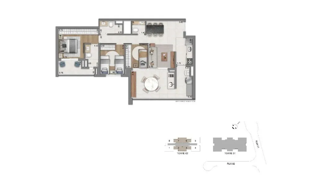 Apartamento, 2 quartos, 94 m² - Foto 8