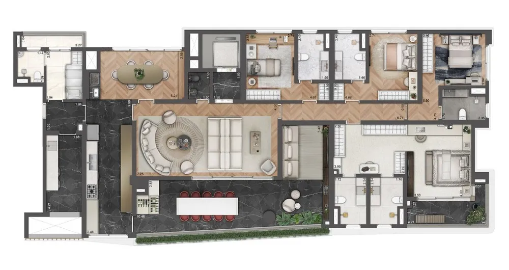 Apartamento, 3 quartos, 203 m² - Foto 5