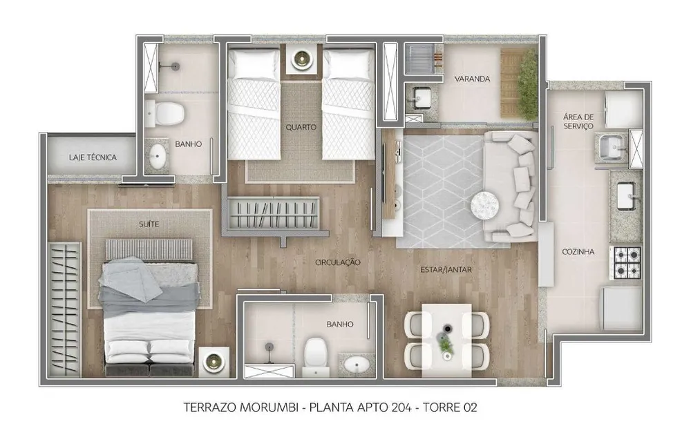 Apartamento, 2 quartos, 52 m² - Foto 14