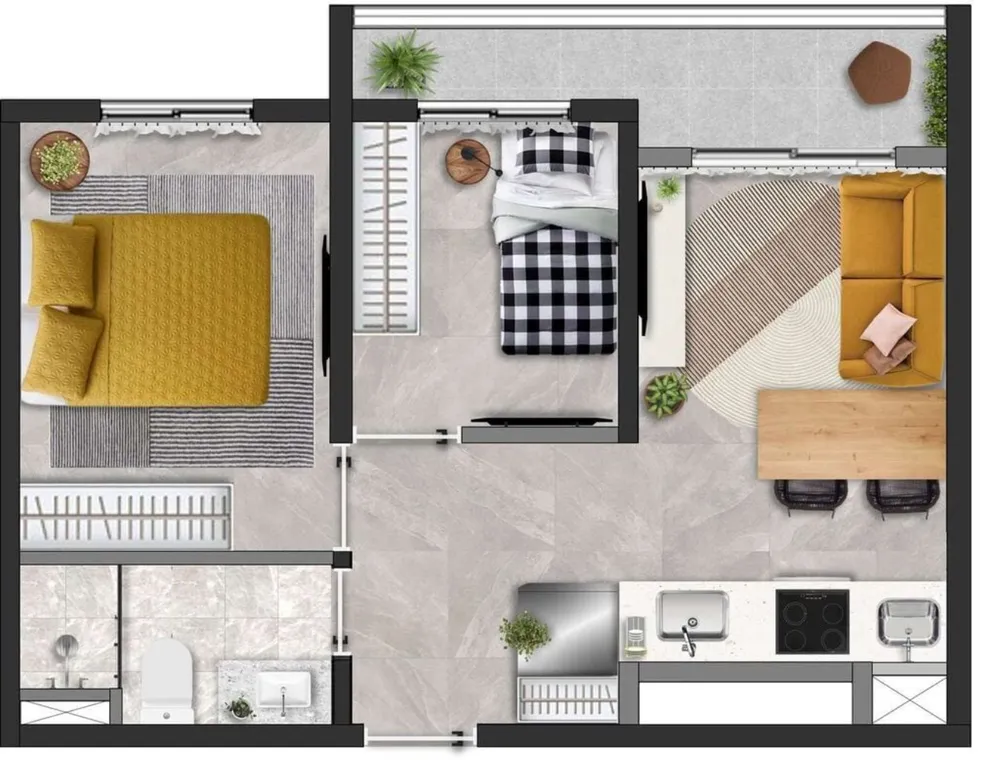 Apartamento, 2 quartos, 47 m² - Foto 8