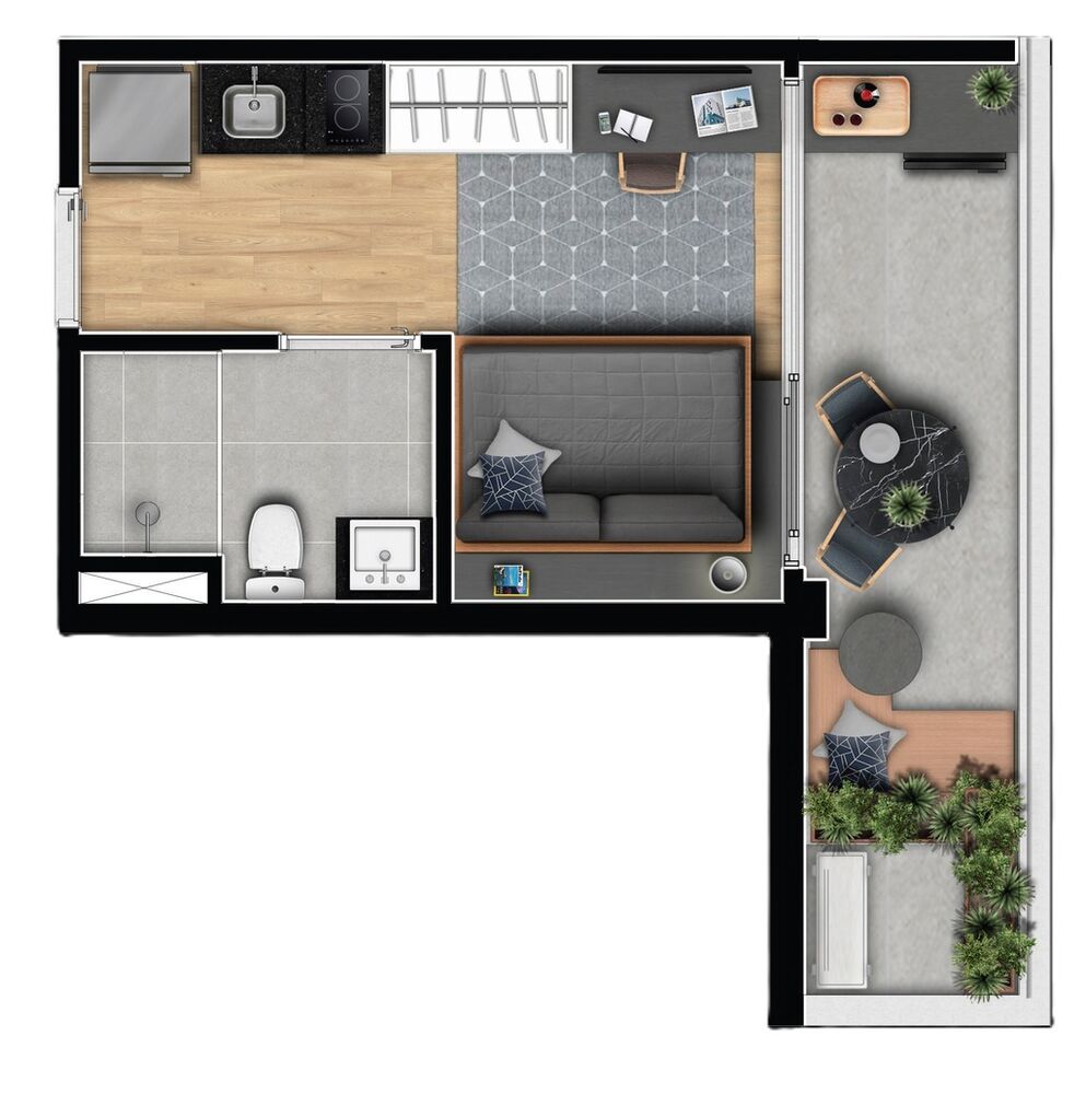 Apartamento, 1 quarto, 50 m² - Foto 7