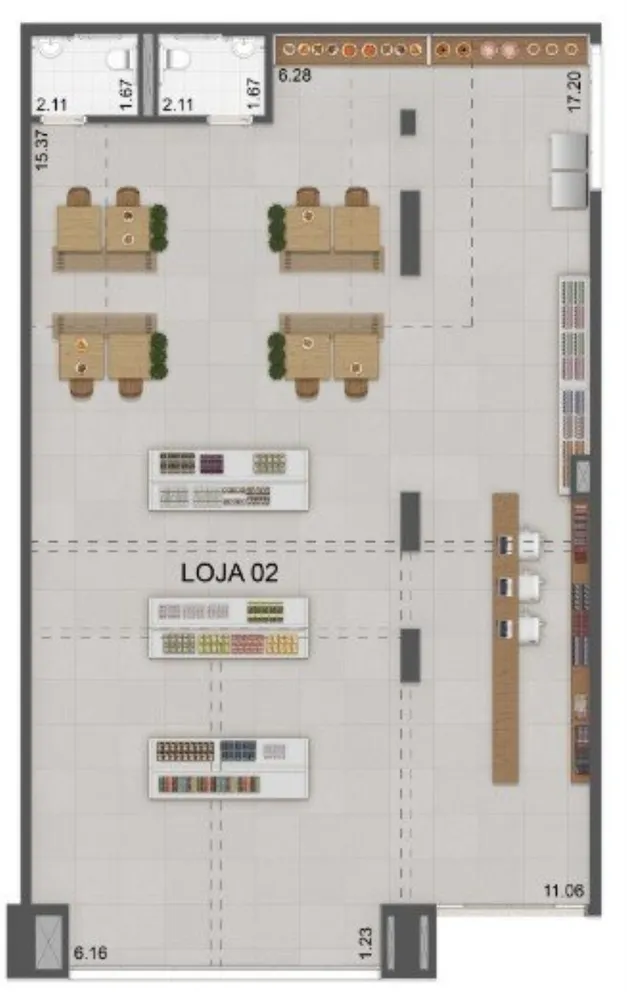 Loja-Salão, 232 m² - Foto 5