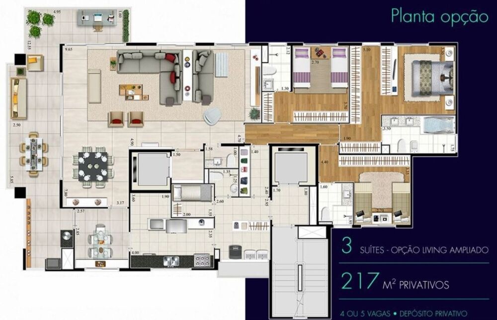 Apartamento, 4 quartos, 217 m² - Foto 9