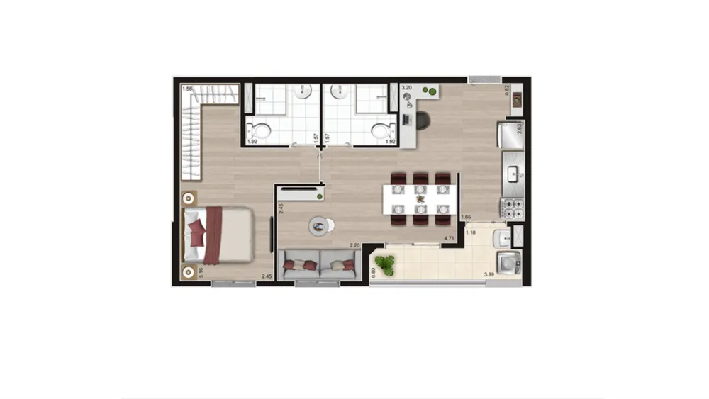 Apartamento, 2 quartos, 49 m² - Foto 12