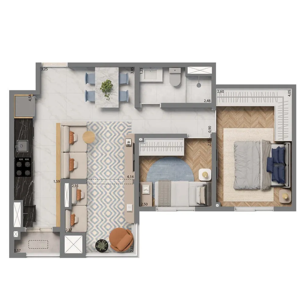 Apartamento, 2 quartos, 74 m² - Foto 10