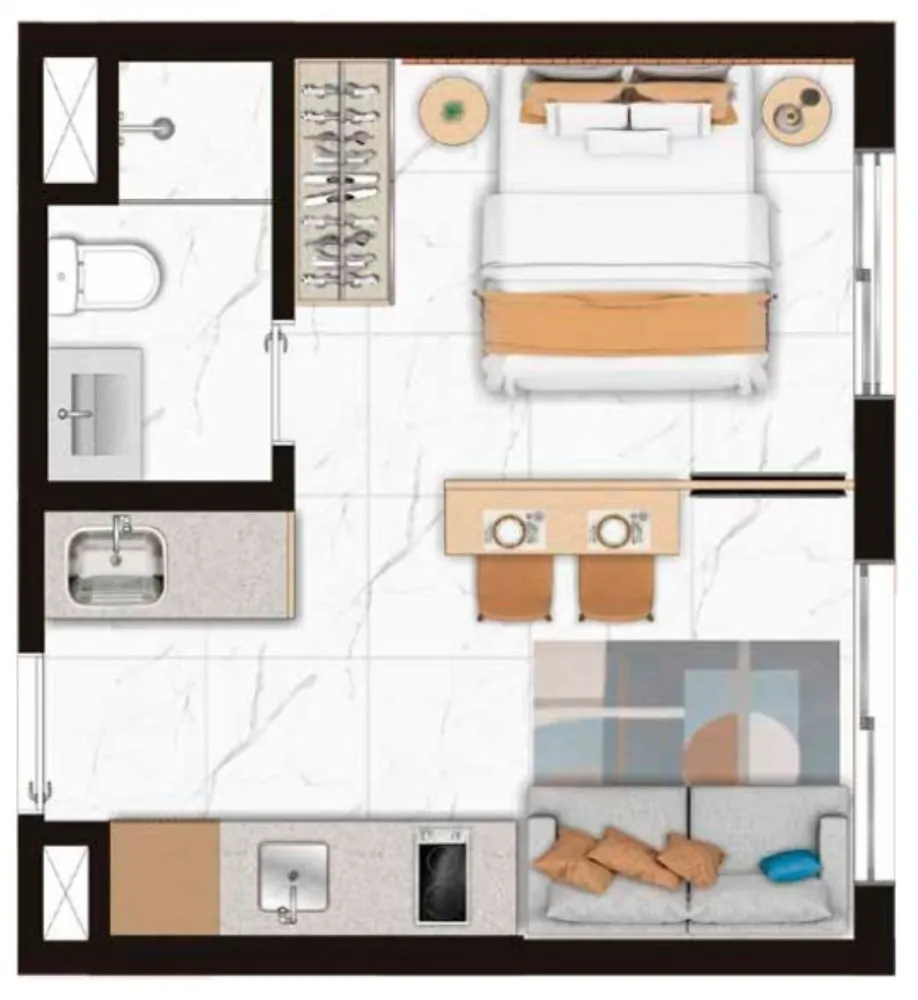Apartamento, 2 quartos, 45 m² - Foto 12