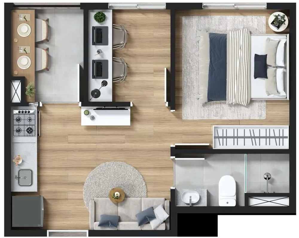 Apartamento, 1 quarto, 26 m² - Foto 12