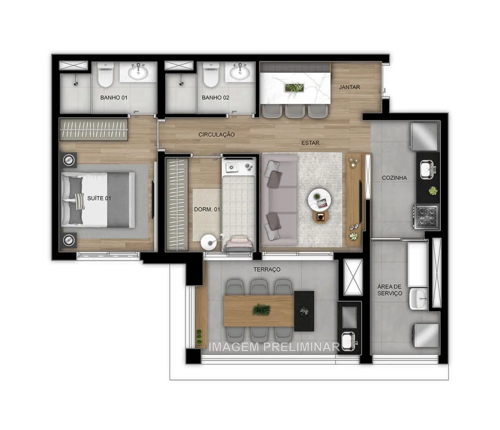 Apartamento, 3 quartos, 84 m² - Foto 10