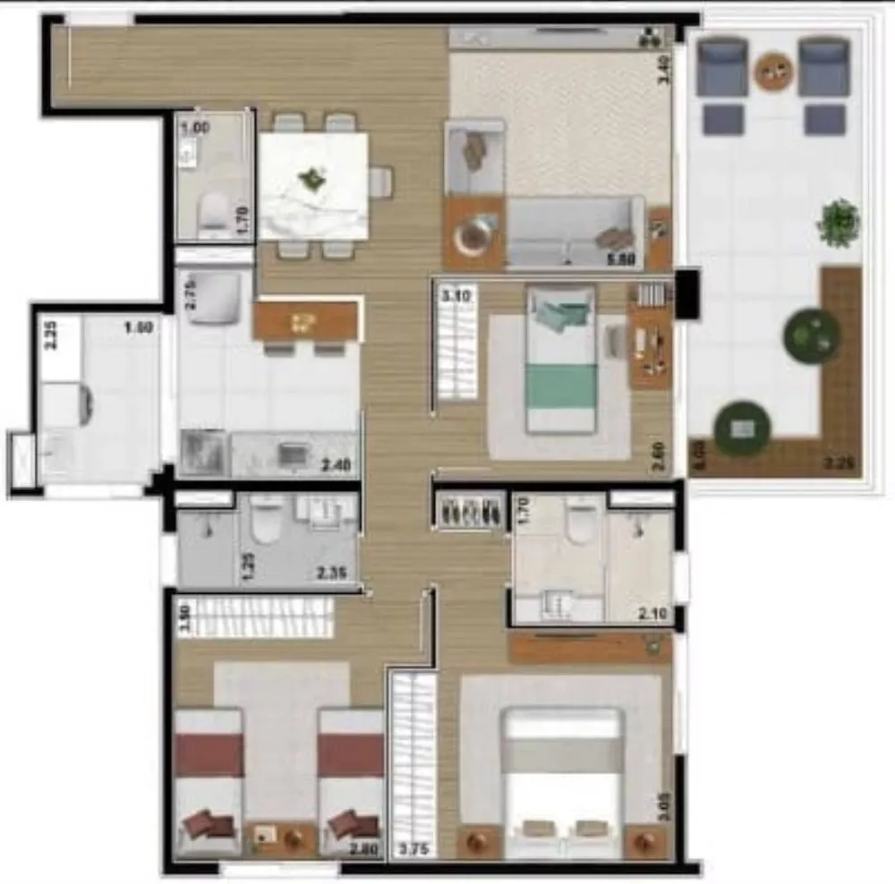 Apartamento, 3 quartos, 132 m² - Foto 17