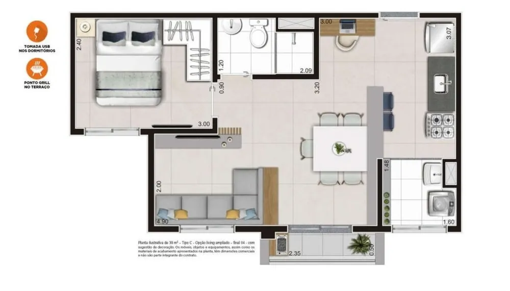Apartamento, 1 quarto, 27 m² - Foto 12