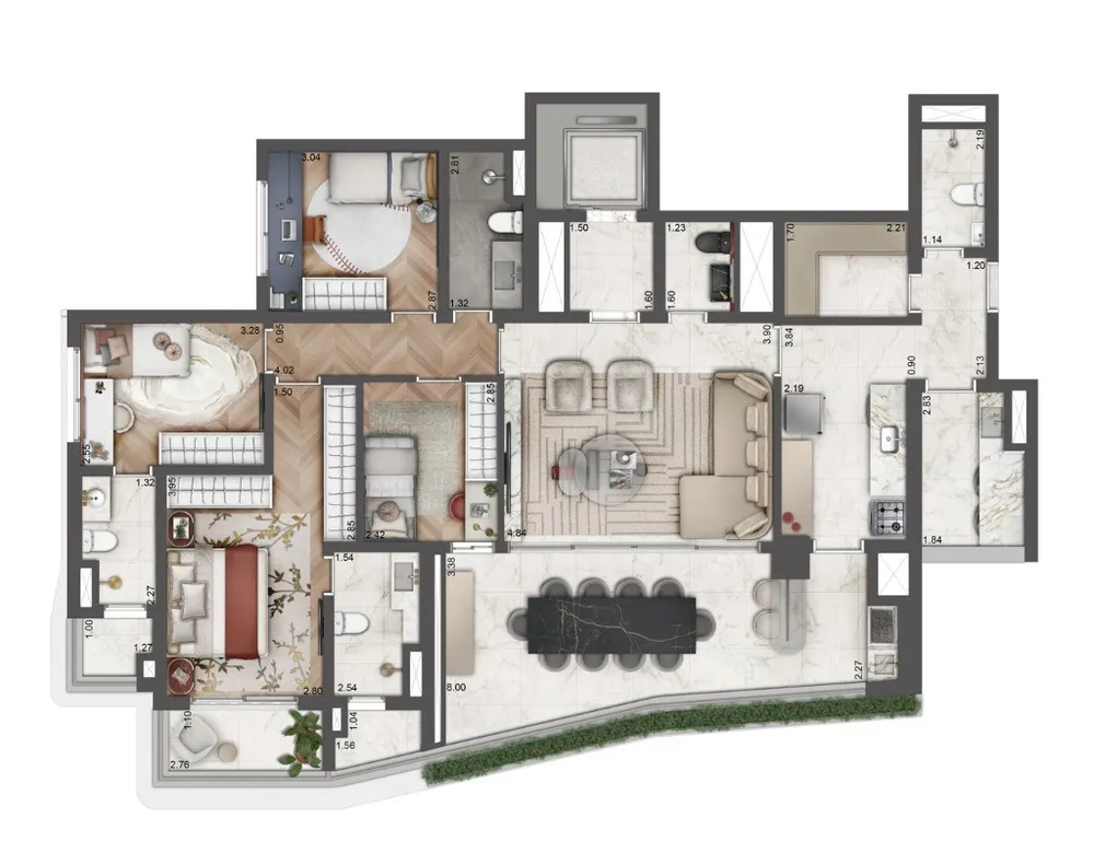 Apartamento, 3 quartos, 156 m² - Foto 8