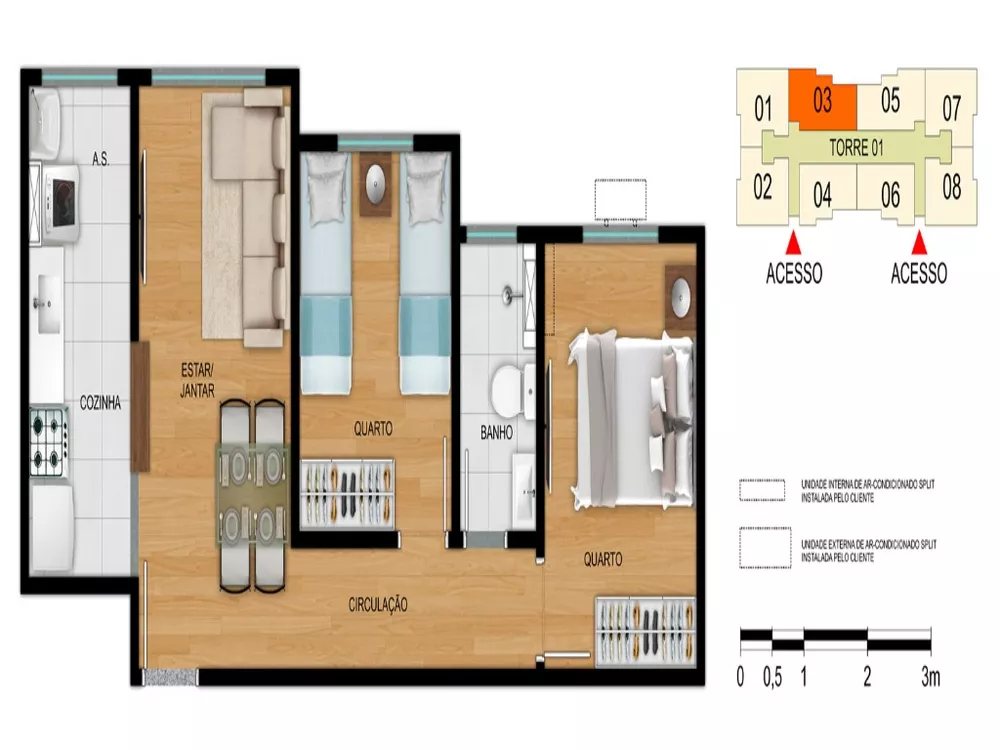 Apartamento à venda com 2 quartos, 43m² - Foto 14