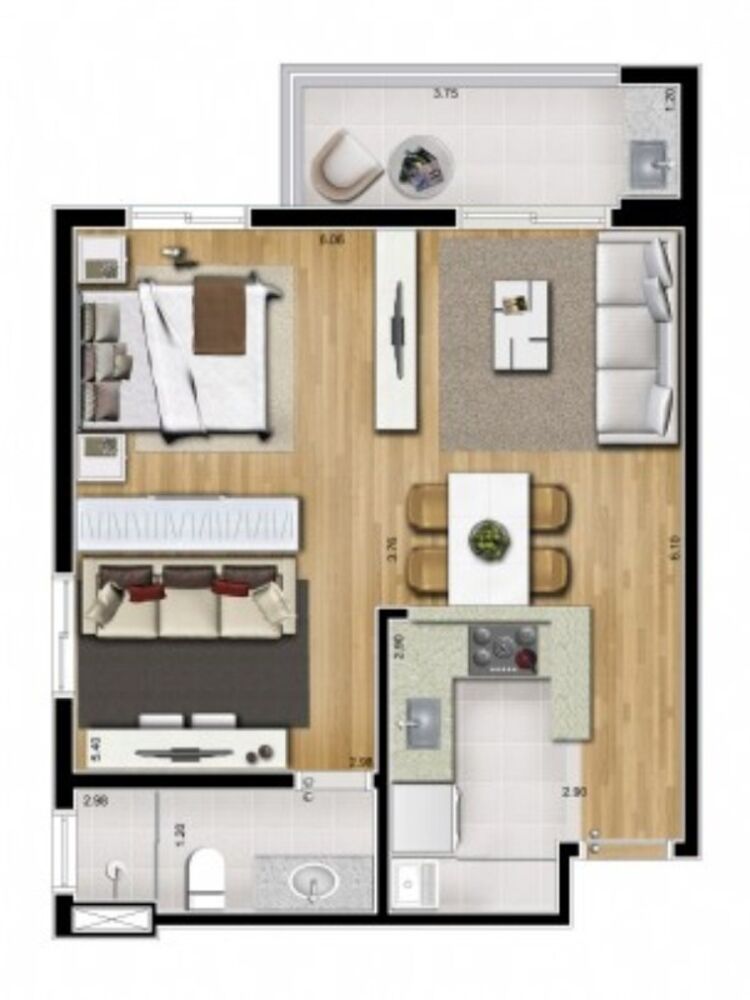 Loft, 42 m² - Foto 3