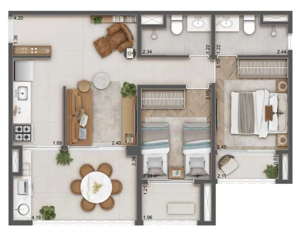 Apartamento, 1 quarto, 26 m² - Foto 11