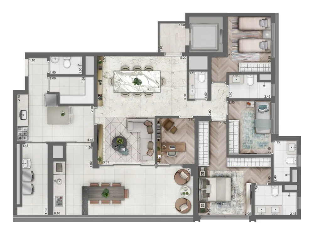 Apartamento, 4 quartos, 158 m² - Foto 12