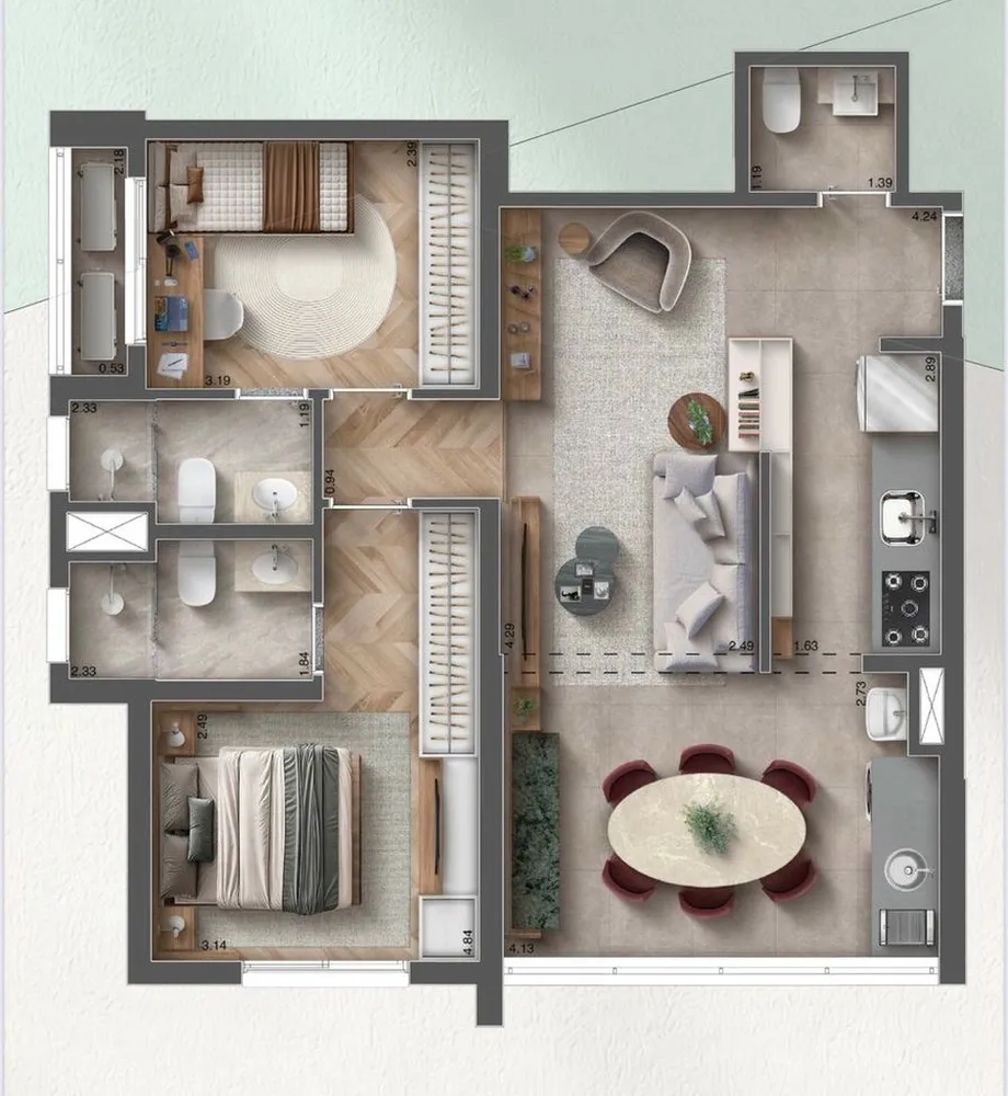 Apartamento, 2 quartos, 41 m² - Foto 8