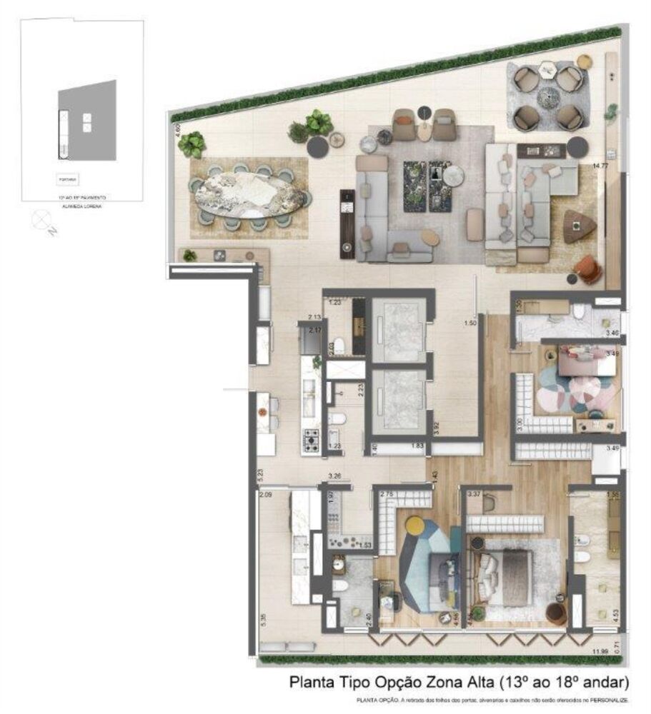 Apartamento, 4 quartos, 263 m² - Foto 13