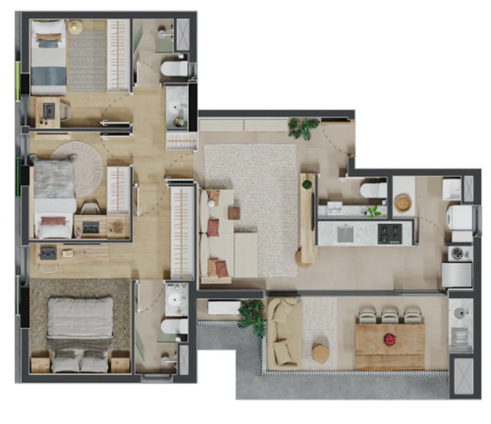 Apartamento, 2 quartos, 67 m² - Foto 12