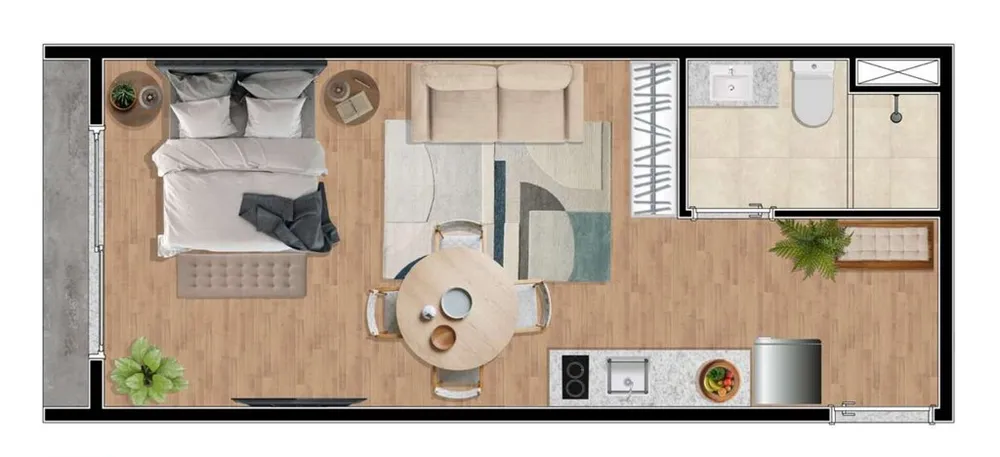 Apartamento, 1 quarto, 25 m² - Foto 11