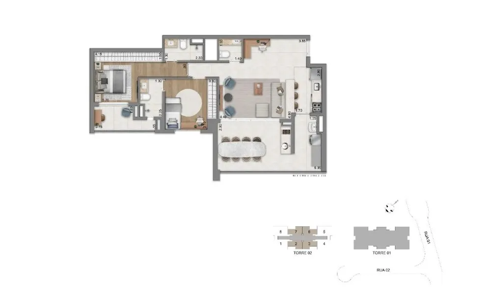 Apartamento, 2 quartos, 94 m² - Foto 8