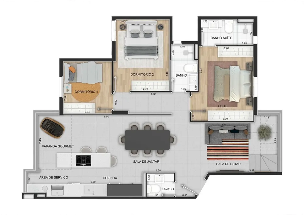 Apartamento, 3 quartos, 88 m² - Foto 8