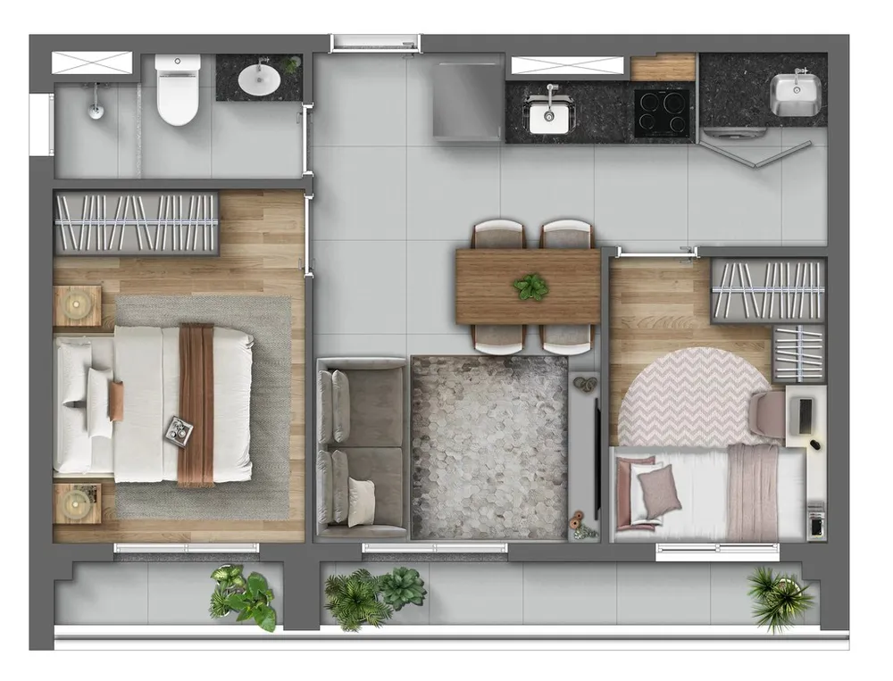 Apartamento, 2 quartos, 59 m² - Foto 12