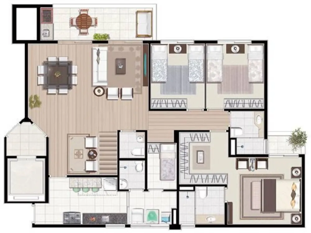 Apartamento, 4 quartos, 116 m² - Foto 7