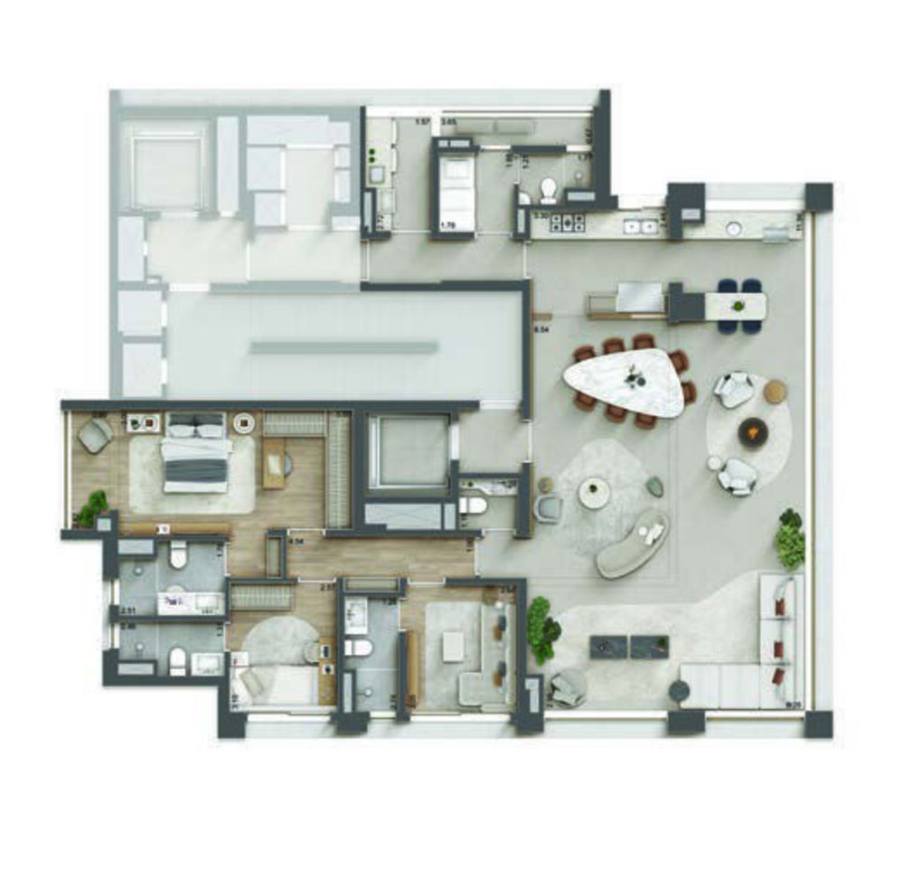 Cobertura, 4 quartos, 276 m² - Foto 2