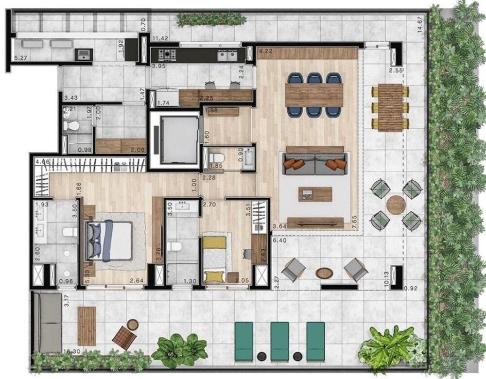 Apartamento, 3 quartos, 196 m² - Foto 4