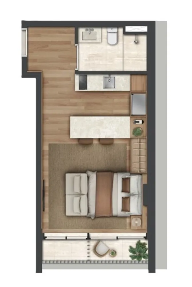 Apartamento, 1 quarto, 30 m² - Foto 8