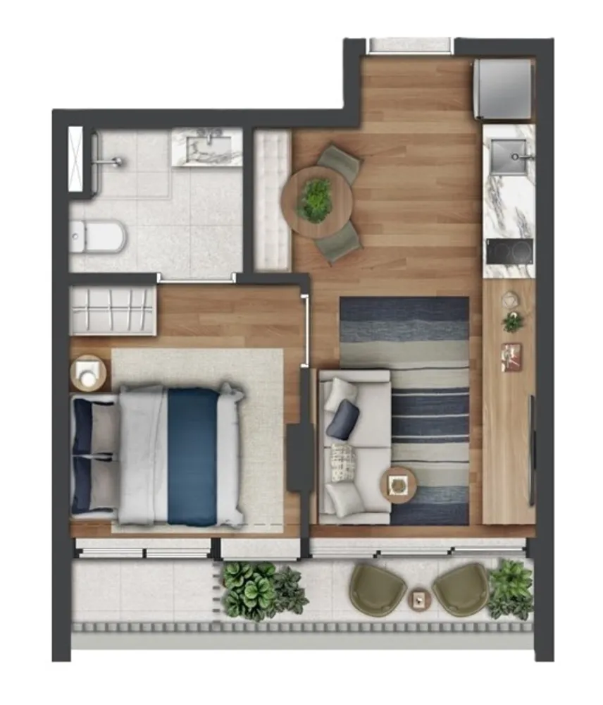 Apartamento, 1 quarto, 30 m² - Foto 7